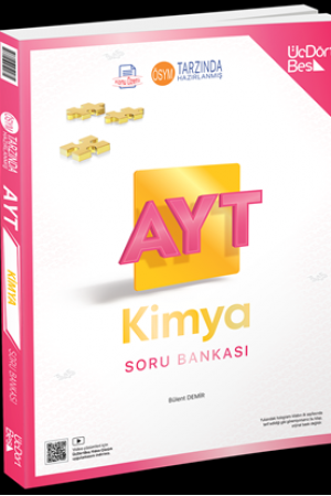 ÜÇDÖRT BEŞ YAYINLARI AYT KİMYA SORU BANKASI GÜNCEL BASKI