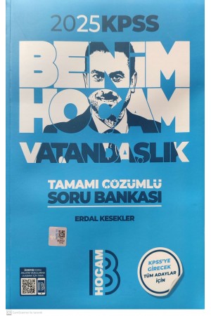 2025 KPSS Vatandaşlık Tamamı Çözümlü Soru Bankası Benim Hocam …