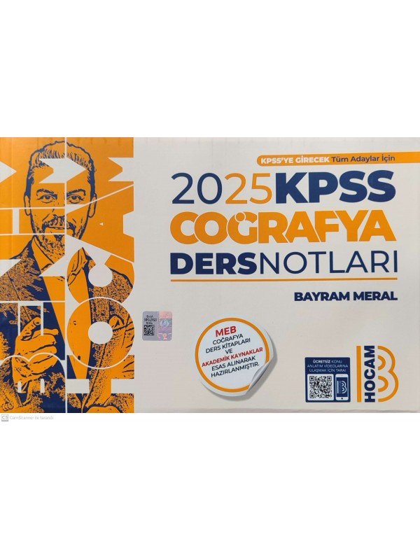 2025 KPSS Coğrafya Ders Notları Benim Hocam Yayınları…