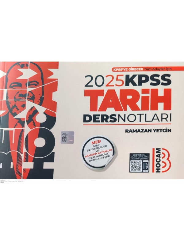 2025 KPSS Tarih Ders Notları Benim Hocam Yayınları…