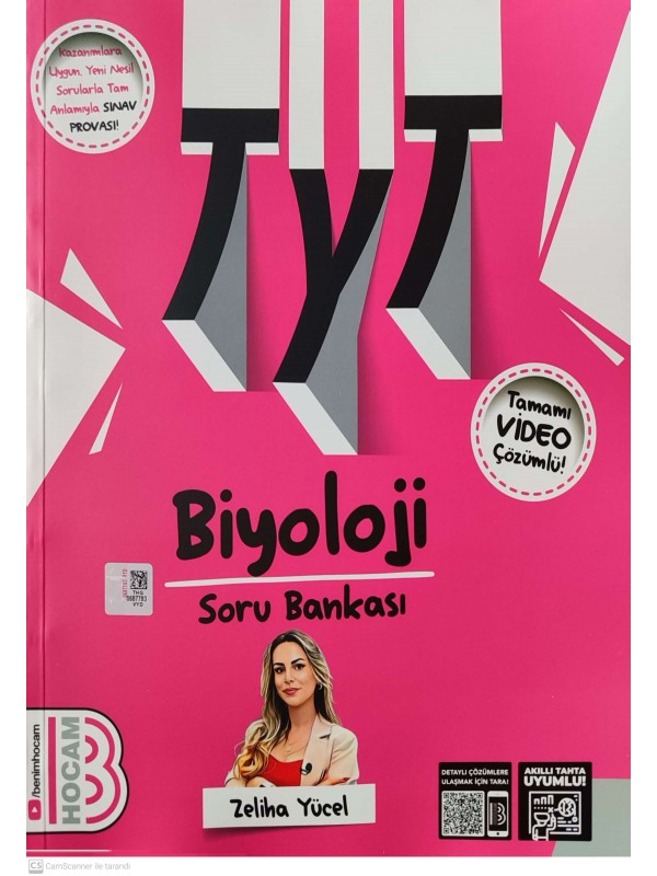 2025 TYT Biyoloji Tamamı Video Çözümlü Soru Bankası Benim Hocam Yay…