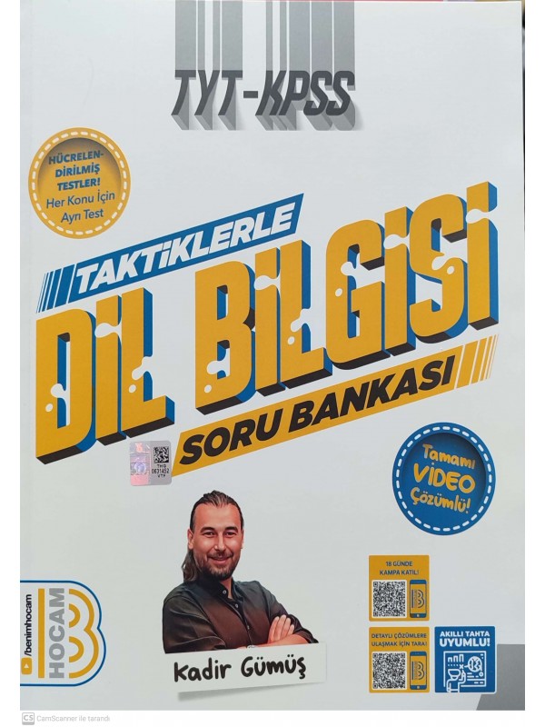 TYT - KPSS Taktiklerle Dil Bilgisi Tamamı Video Çözümlü Soru Bankası…