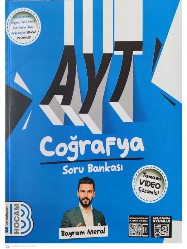 2025 AYT Coğrafya Tamamı Video Çözümlü Soru Bankası Benim Hocam Yay…