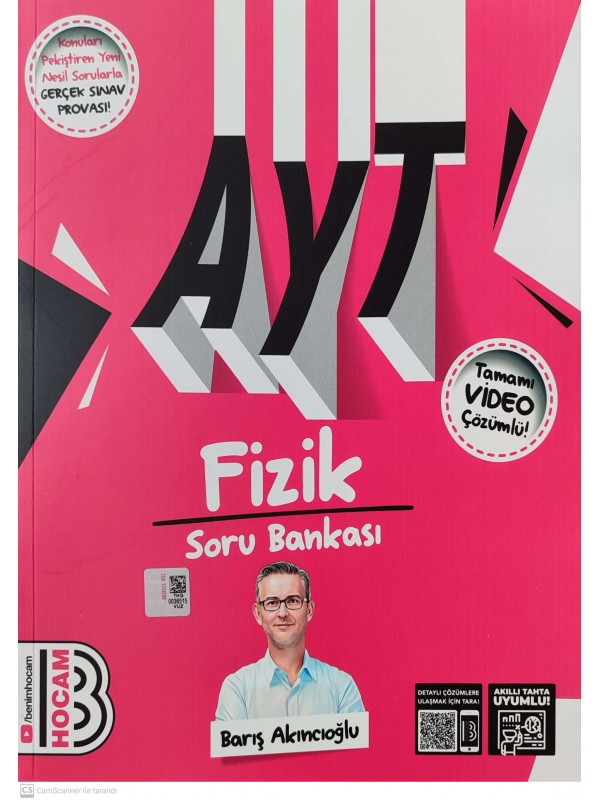 2025 AYT Fizik Tamamı Video Çözümlü Soru Bankası Benim Hocam Yayınl…