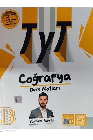 2025 TYT Coğrafya Ders Notları Benim Hocam Yayınları…
