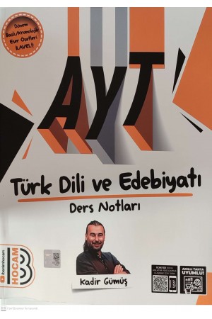 2025 AYT Türk Dili ve Edebiyatı Ders Notları Benim Hocam Yayınlar…