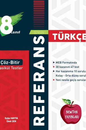 NEWTON YAYINLARI 8.SINIF REFERANS ÇÖZ BİTİR  FASİKÜL TESTLER TÜ…