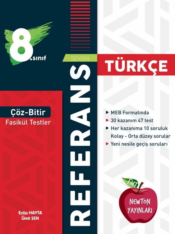 NEWTON YAYINLARI 8.SINIF REFERANS ÇÖZ BİTİR  FASİKÜL TESTLER TÜRKÇ…