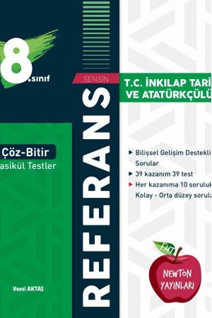 NEWTON YAYINLARI 8.SINIF REFERANS ÇÖZ BİTİR  FASİKÜL TESTLER--T.…