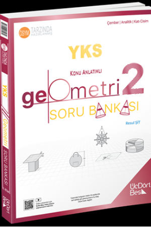 Üç Dört Beş  YKS Geometri 2 Soru Bankası - GÜNCEL BASKI