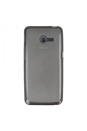 Asus Zenfone 4 Kılıf Soft Silikon Şeffaf/Siyah Arka Kapak