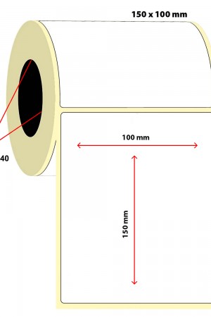 Barkod 100x150 Termal Etiket Eko Termal 250 Sarım 7 Rulo (1750 Adet)…