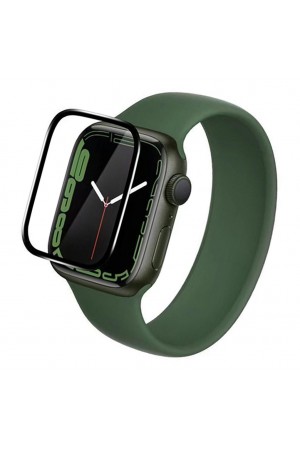 Bufalo Apple Watch 41mm Ekran Koruyucu 3D Kavisli PMMA Nano Siyah Çerçeve