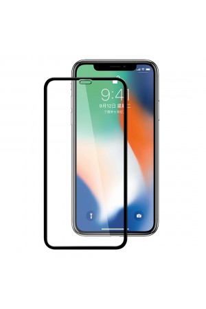 Bufalo iPhone 12 Pro Max Ekran Koruyucu 9D Temperli Cam - Siyah