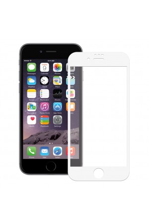 Bufalo iPhone 6 / 6s Ekran Koruyucu Seramik Mat Nano 9D Tam Kaplama Beyaz