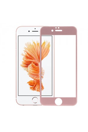 Bufalo iPhone 6-6s Kavisli 4D Cam Ekran Koruyucu Rose Gold