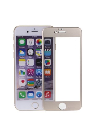Bufalo iPhone 6-6s Metal Kenarlı Cam Ekran Koruyucu Gri