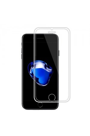 Bufalo iPhone 6 Plus/6s Plus Ekran Koruyucu Silikon Çerçeveli 5D Temperli Cam Şeffaf
