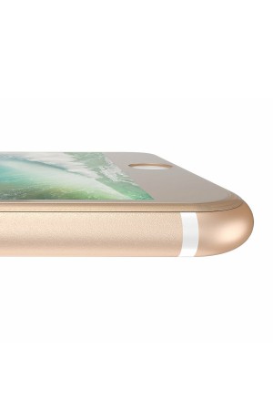 Bufalo iPhone 6 Plus Metal Kenarlı Cam Ekran Koruyucu Gold