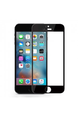 Bufalo iPhone 6 Plus Metal Kenarlı Cam Ekran Koruyucu Siyah