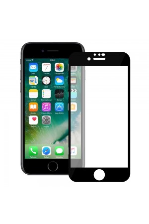 Bufalo iPhone 7 / iPhone 8 ESD Anti Static Cam Ekran Koruyucu Siyah