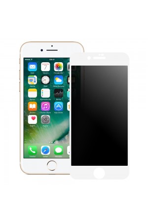 Bufalo iPhone 7 / iPhone 8 ESD Anti Static Hayalet Privacy Cam Ekran Koruyucu Beyaz