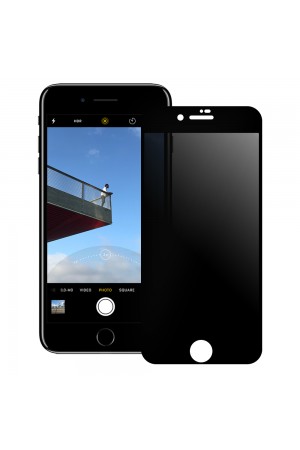 Bufalo iPhone 7 Plus / iPhone 8 Plus ESD Anti Static Hayalet Privacy Cam Ekran Koruyucu Siyah