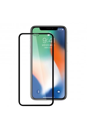 Bufalo iPhone XS Max Ekran Koruyucu 6D Nano Tam Kaplayan Siyah