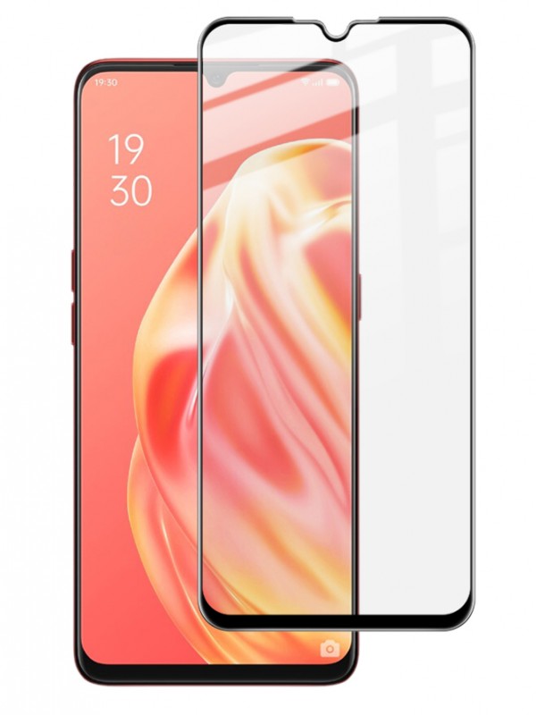 Bufalo Oppo A91 / Reno3 Ekran Koruyucu 9D Temperli Cam - Siyah…