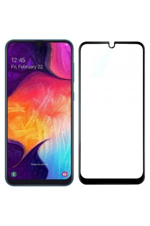Bufalo Samsung Galaxy A20 (A205) Ekran Koruyucu 9D Temperli Cam - Siya…