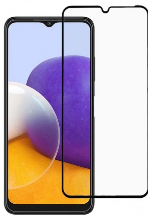 Bufalo Samsung Galaxy A22 Ekran Koruyucu 9D Temperli Cam - Siyah…