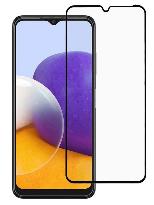 Bufalo Samsung Galaxy A22 Ekran Koruyucu 9D Temperli Cam - Siyah…