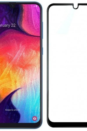 Bufalo Samsung Galaxy A30 / A50 Ekran Koruyucu 9D Temperli Cam - Siyah…