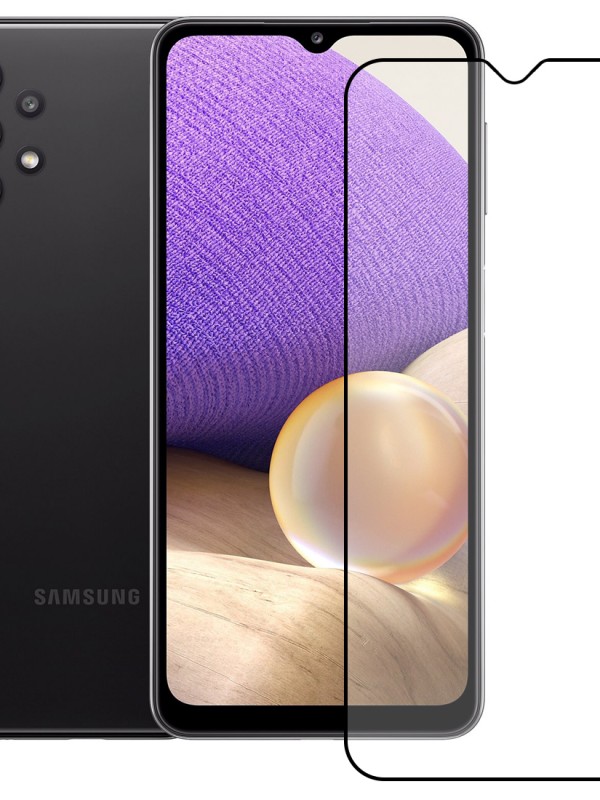 Bufalo Samsung Galaxy A32 4G Ekran Koruyucu 9D Temperli Cam - Siyah…
