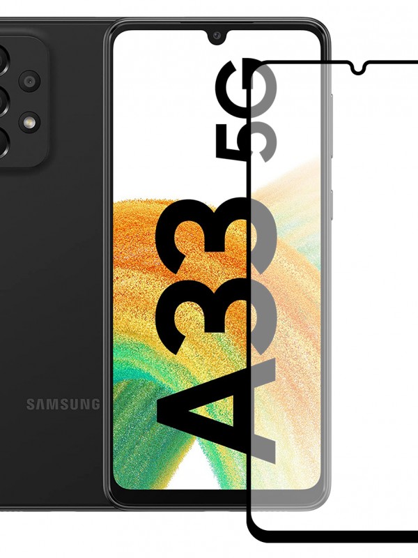 Bufalo Samsung Galaxy A33 5G Ekran Koruyucu 9D Temperli Cam - Siyah…