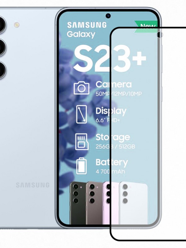 Bufalo Samsung Galaxy S23 Plus Seramik MAT 9D Tam Kaplama Ekran Koruyucu