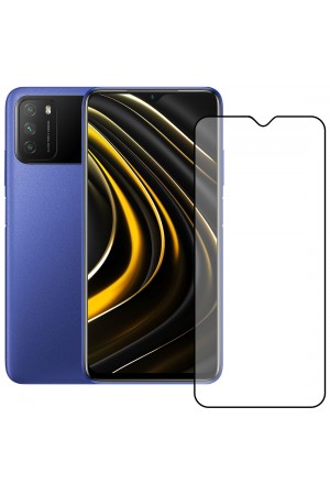 Bufalo Xiaomi Poco M3 Ekran Koruyucu 9D Temperli Cam…