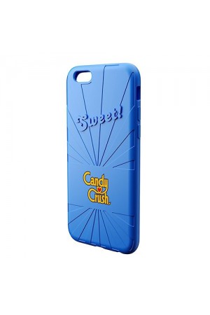 Candy Crush iPhone 6-6S Yaban Mersini Silikon Kılıf (Lisanslı)