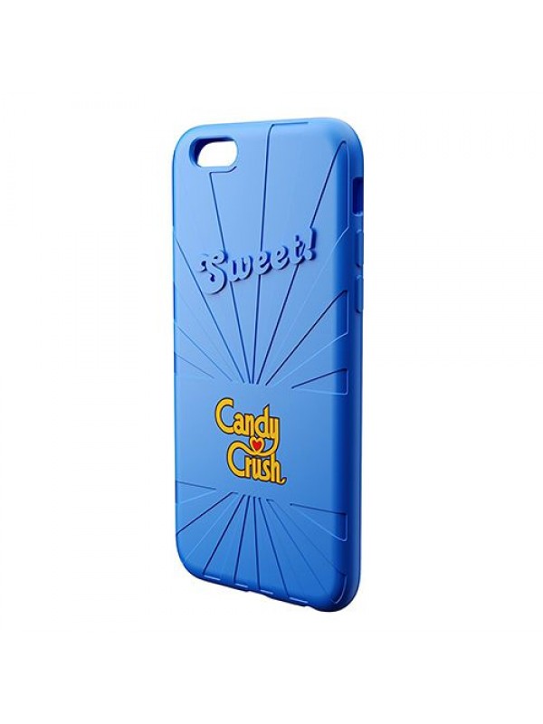 Candy Crush iPhone 6-6S Yaban Mersini Silikon Kılıf (Lisanslı)