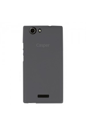 Casper VIA V6 Kılıf Soft Silikon Şeffaf-Siyah Arka Kapak