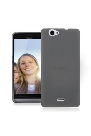 Casper VIA V6X Kılıf Soft Silikon Şeffaf-Siyah Arka Kapak