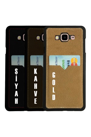 Daphne Samsung J5 2016 (J510) Kılıf Deri Kartlıklı Arka Kapak…