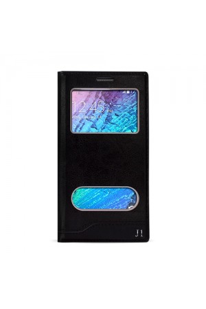 FitCase Dolce Galaxy J1 (J100) Gizli Mıknatıslı Pencereli Kılıf S…