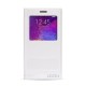 FitCase Dolce Samsung Note 4 (N910) Gizli Mıknatıslı Pencereli Kılıf Beyaz