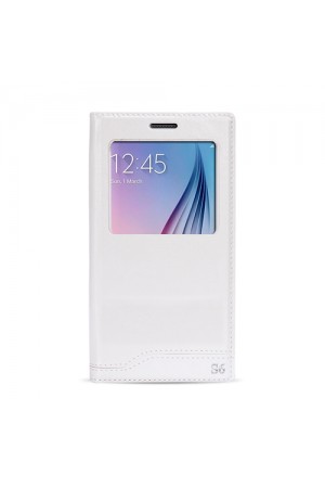 FitCase Dolce Samsung S6 (G920) Gizli Mıknatıslı Pencereli Kılıf …