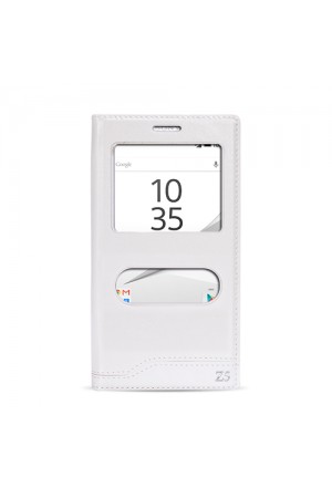 FitCase Dolce Sony Xperia Z5 Gizli Mıknatıslı Pencereli Kılıf Bey…