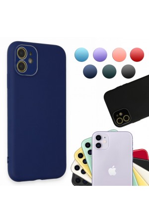 FitCase iPhone 11 Glass Kamera Korumalı Lansman Silikon Kapak
