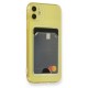 iPhone 11 Kılıf Cardy Şeffaf Kartlık Cepli Kapak