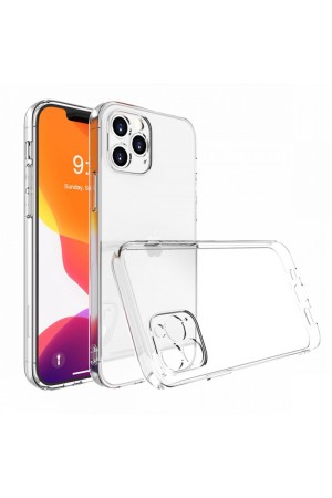 iPhone 13 Pro Max Kılıf Kamera Korumalı Silikon Kapak - Şeffaf