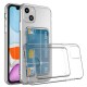 iPhone 14 Kılıf Cardy Şeffaf Kartlık Cepli Kapak